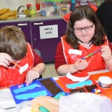 Picture of pupils doing art work