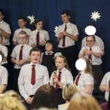 photograph of pupils performing at the Christmas Carol Service and Nativity Play