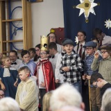 photograph of pupils performing at the Christmas Carol Service and Nativity Play