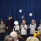 photograph of pupils performing at the Christmas Carol Service and Nativity Play