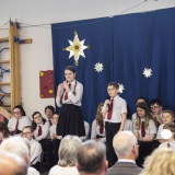 photograph of pupils performing at the Christmas Carol Service and Nativity Play