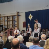 photograph of pupils performing at the Christmas Carol Service and Nativity Play