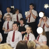 photograph of pupils performing at the Christmas Carol Service and Nativity Play