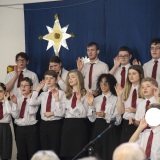 photograph of pupils performing at the Christmas Carol Service and Nativity Play