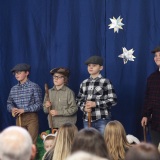 photograph of pupils performing at the Christmas Carol Service and Nativity Play