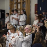 photograph of pupils performing at the Christmas Carol Service and Nativity Play