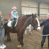 Pupil horse riding