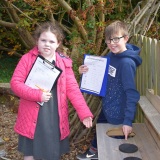 Picture of two pupils during the forest club