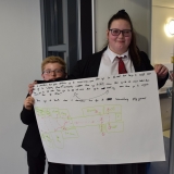 Picture of pupils with their storyboard outlining the photographs they need to take