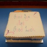 Picture of the school leavers celebration  cake