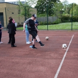 Picture of pupils at the penalty shoot out