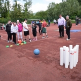 Picture of a pupil bowling