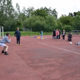 Picture of pupils at the penalty shoot out