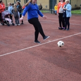 Picture of pupils at the penalty shoot out