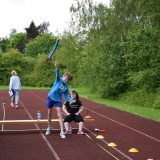 Picture of a pupil javelin throwing