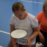 Photograph of a pupil at the circus skills workshop