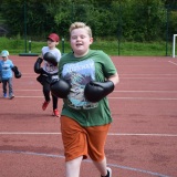 Photograph of a pupil  learning how to box