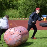 Photograph of pupils playing with the nerf guns