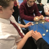 Photograph of pupils bridge building