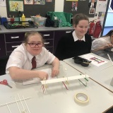 Photograph of pupils bridge building