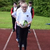 Photograph of a pupil learning passing skills