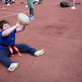 Photograph of a pupil learning passing skills