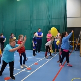 Picture of pupil target shooting with a rugby ball