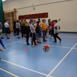 Picture of pupil target shooting with a rugby ball