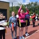 Photograph of pupils waiting to start a game of tag rugby