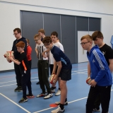 Picture of pupil target shooting with a rugby ball