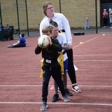 Photograph of a pupil learning passing skills